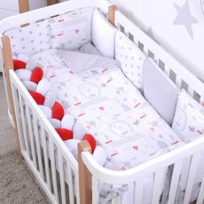 Постільний комплект Baby Veres Bear house grey (6 одиниць, 100% бавовна, 120х60 см)